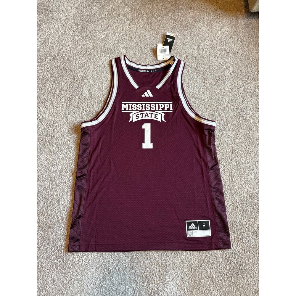 Mississippi Bulldogs Adidas NWT Men’s Basketball Jersey Size Medium